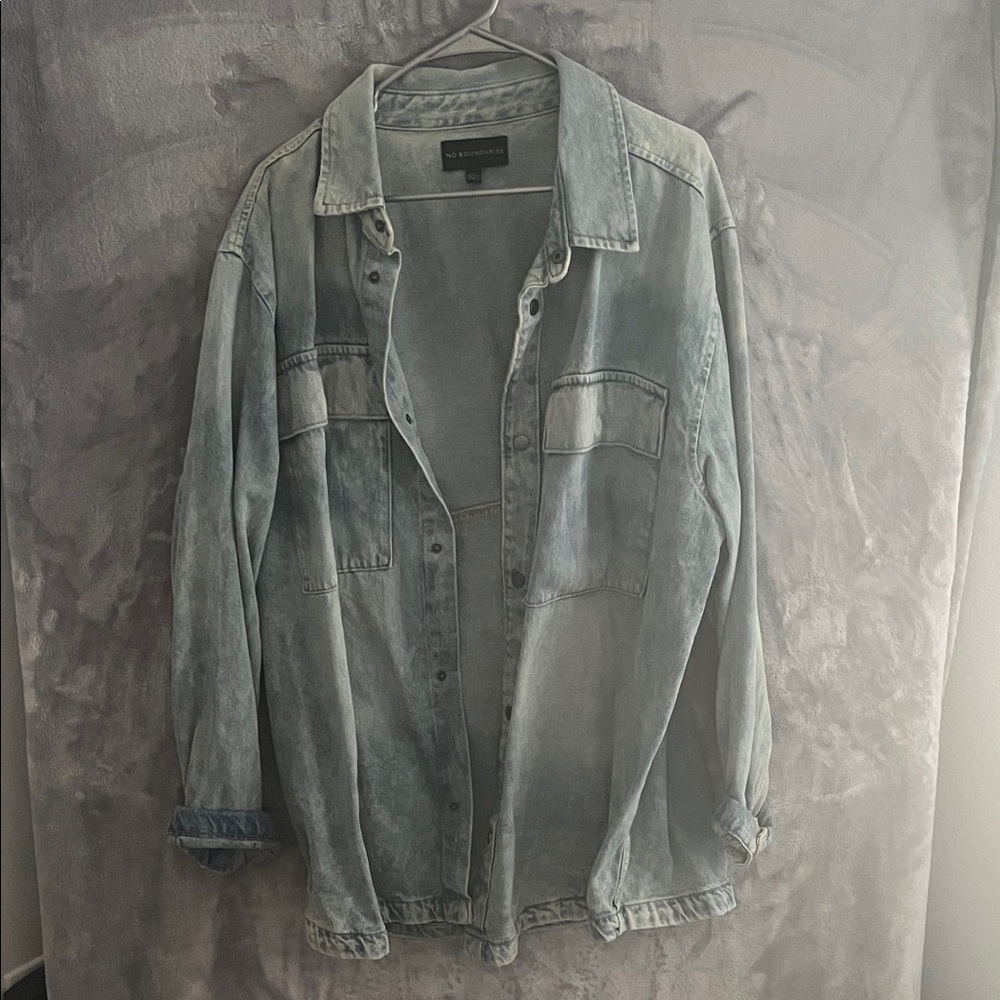 No Boundaries Light Blue Jean Jacket